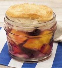 Mango and Blueberry Cobbler