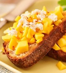 Mango Mash on Country Bread