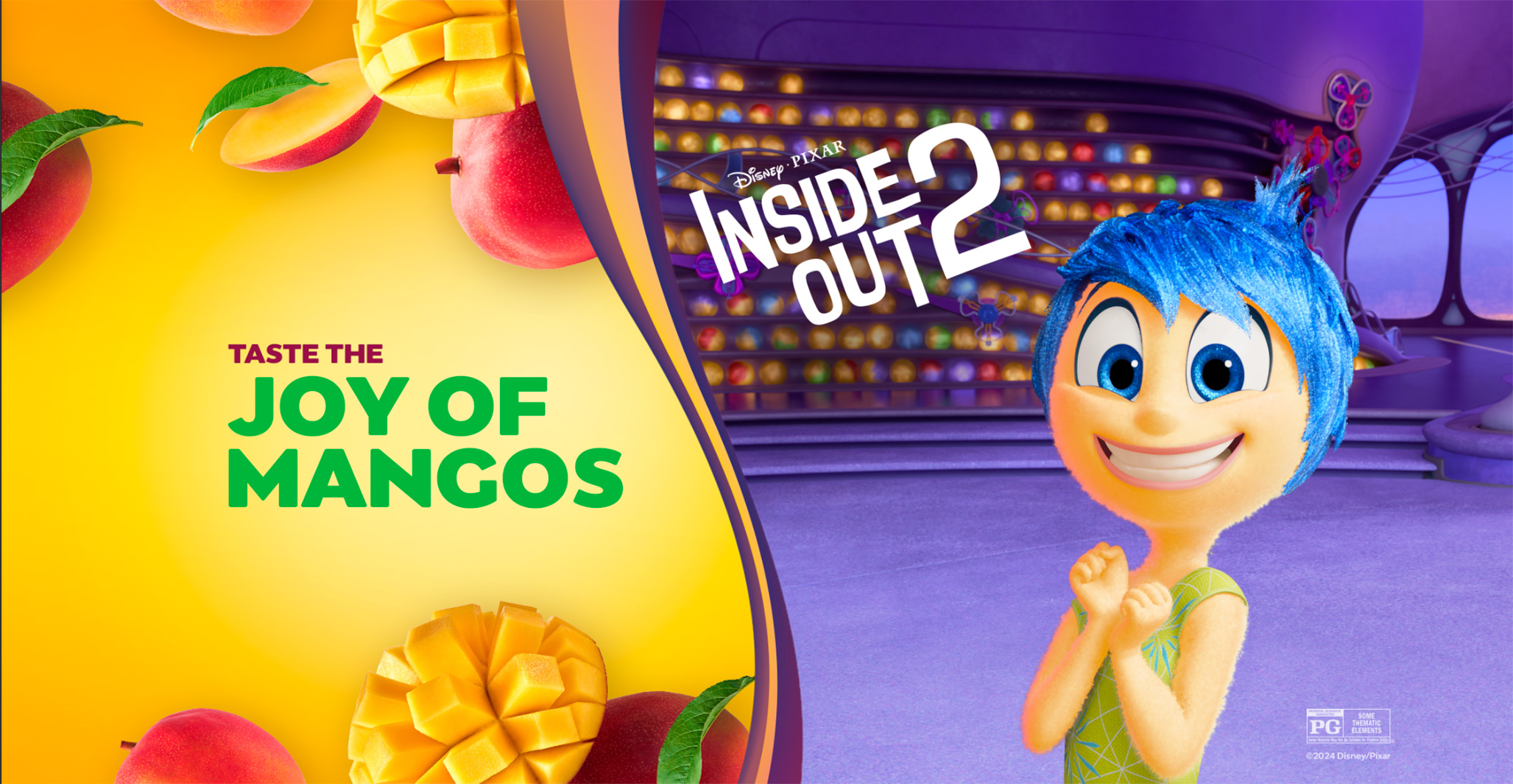 Taste the Joy of Mangos. You Could Win a Trip for Two to the World Premiere of Disney and Pixar's Inside Out 2.