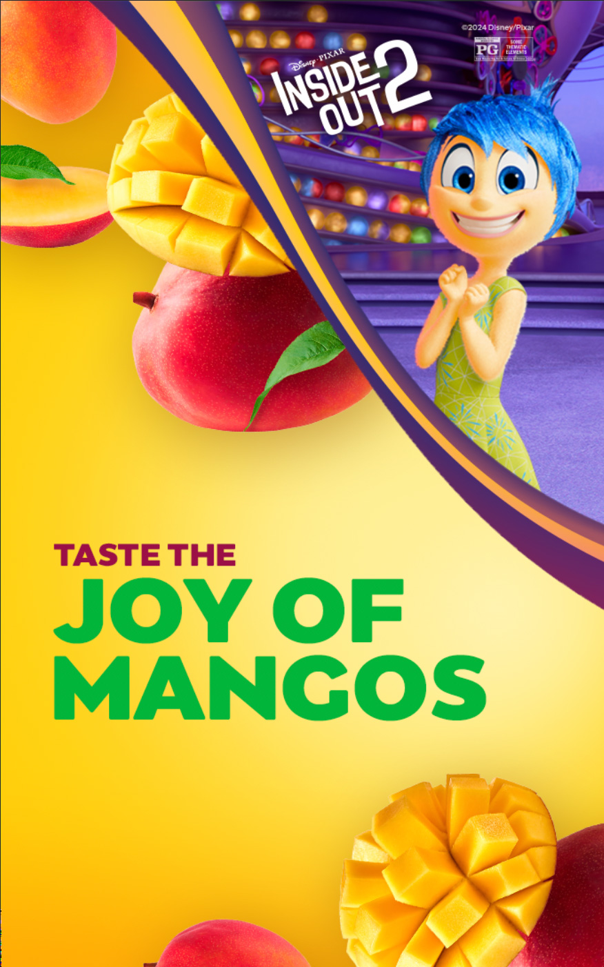 Taste the Joy of Mangos. You Could Win a Trip for Two to the World Premiere of Disney and Pixar's Inside Out 2.