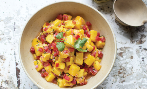 Mango Salsa in Bowl