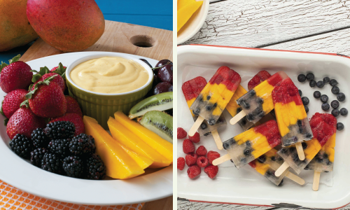 Surtido de Frutas con Mango y Paletas de Mango
