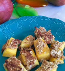 Cinnamon Oat Mango Bites