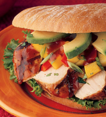 Deli Mango and Avocado Chicken Ciabatta