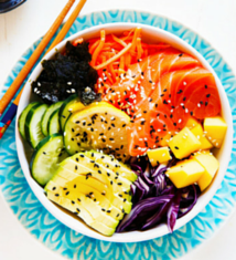 Easy Sushi Bowls with Mango