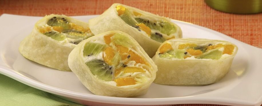 Rollitos afrutados de mango
