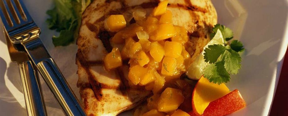 Grilled Chicken with Mango Ginger Chutney