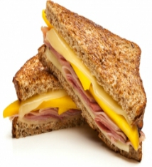 Grilled Ham and Cheese with Mango