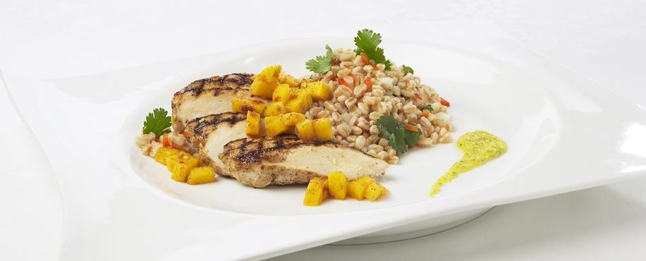 Jerk Chicken with Mango Quinoa