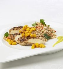 Jerk Chicken with Mango Quinoa