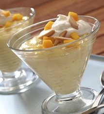 Mango and Almond Custard