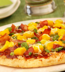 Mango and Bacon Barbecue Pizza