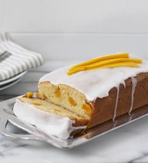 Mango Cake with Coconut Glaze