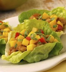 Mango Chicken Lettuce Wraps