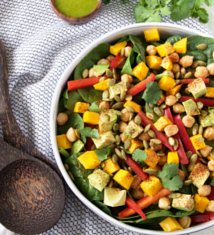 Mango Chickpea Salad with Cilantro-Lime Vinaigrette