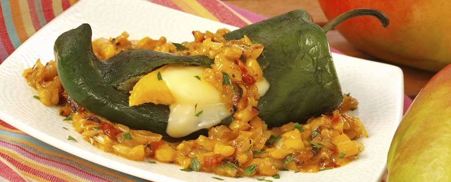 Mango Chiles Rellenos Al Carbon
