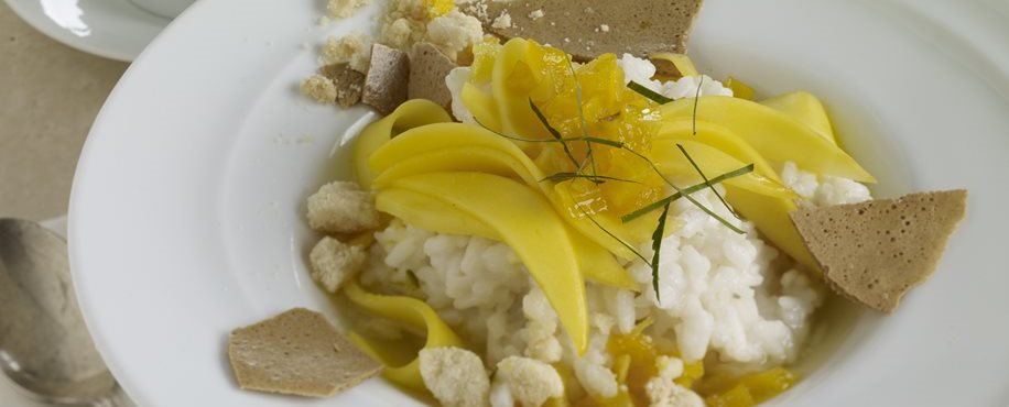 Mango Coconut Dessert Risotto