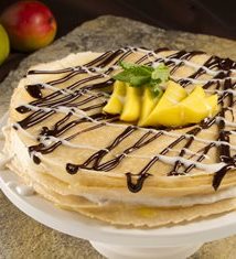 Mango Curd Crepe Cake