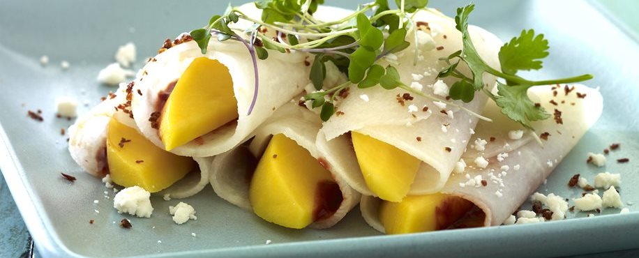 Enchiladas de mango y jícama