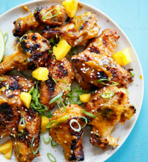 Chicken Wings with Mango-Chili Sauce