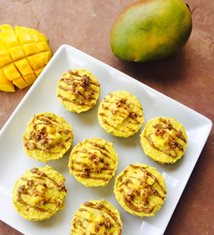 Vegan No-Bake Mango Cheesecake Bites