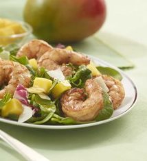 Roasted Shrimp and Mango Salad