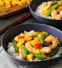 Ayesha Curry's Honey Shrimp and Mango Stir-Fry