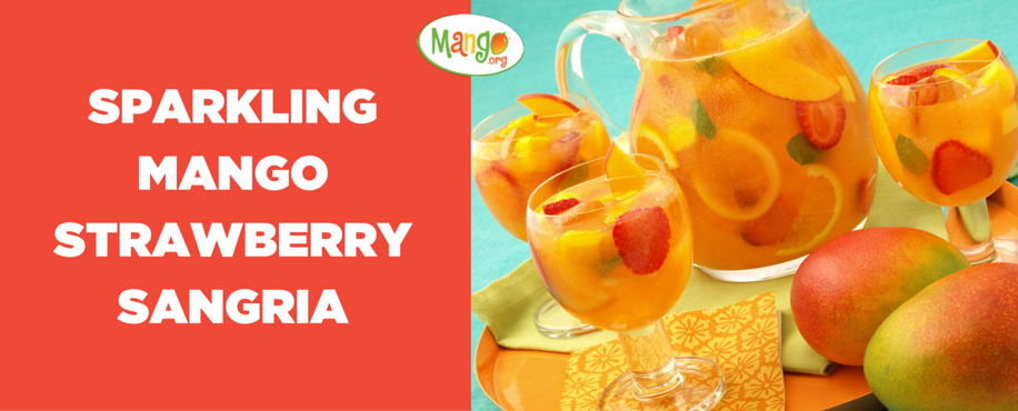 Sparkling Mango Strawberry Sangria