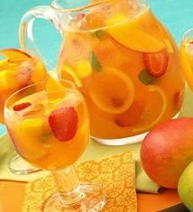 Sparkling Mango Strawberry Sangria