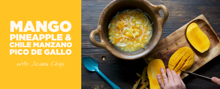 Mango, Pineapple and Chile Manzano Pico de Gallo and J?cama Chips (SML)