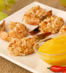 Coconut Shrimp with Ginger Mango Sauce