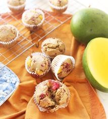 Raspberry Mango Muffins