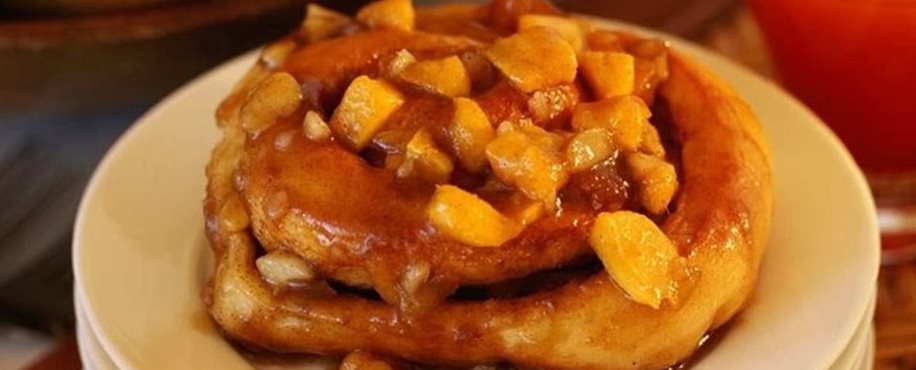 Mango Macadamia Caramel Rolls