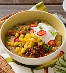 Fresh Mango Oatmeal Congee