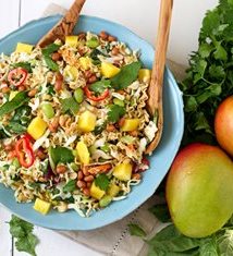 Crunchy Ramen Noodle Salad with Mango