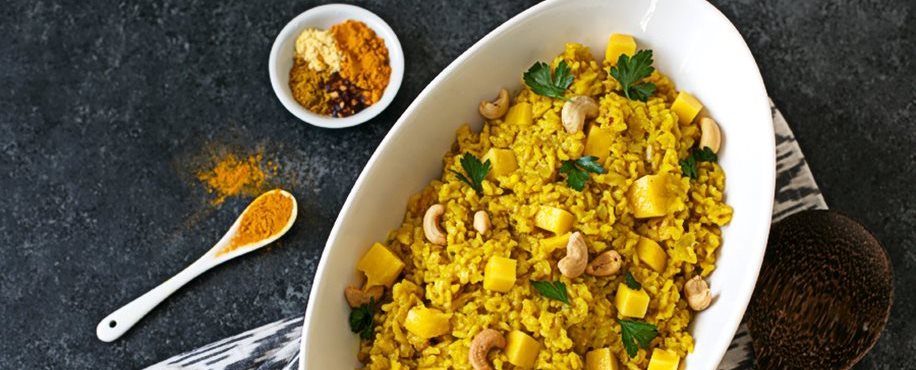 Mango and Turmeric Brown Rice