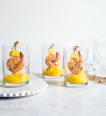 Succulent Shrimp Fresh Mango Shooters