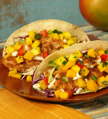 Baja Fish Tacos with Mango Salsa