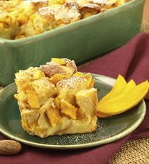 Brandied Mango Bread Pudding