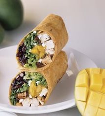 Caribbean Mango Chutney Chicken Wrap