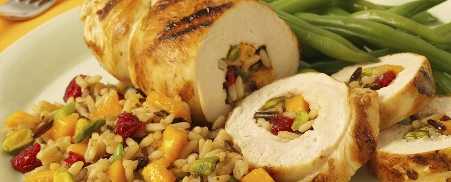 Chicken with Spiced Mango Rice