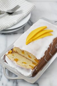Mango Cake with Coconut Glaze