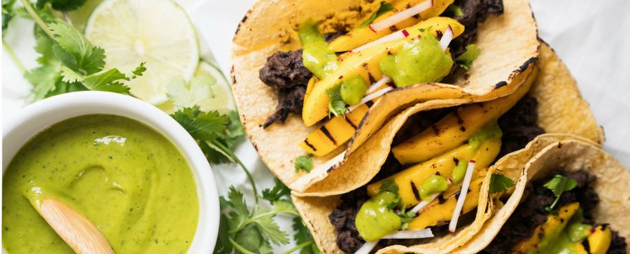 Grilled Mango Tacos with Dream Sauce