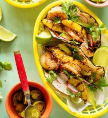 Grilled Mango and Shrimp Tacos