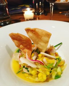 Mango Ceviche and Chips