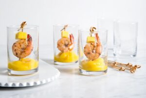Mango Shrimp Shooters