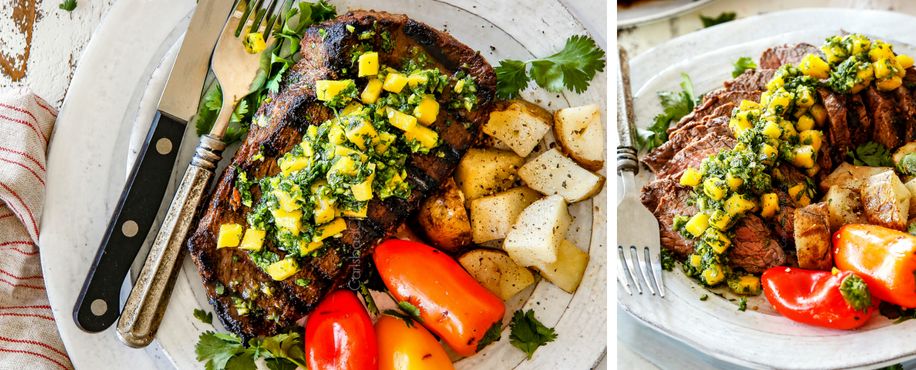 Brazilian Mango Chimichurri Steak