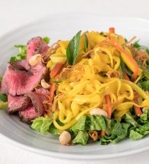 Vietnamese Green Mango Noodle Bowl with Beef Teaser