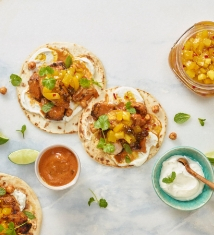 Roti Taco with Curried Mango Teaser