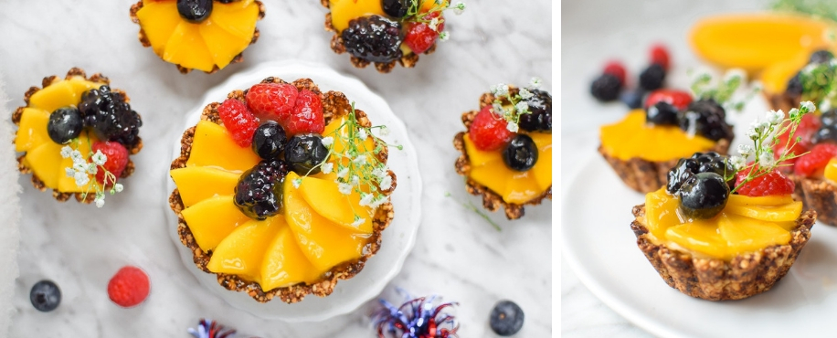 Festive Mini-Mango Fruit Tart